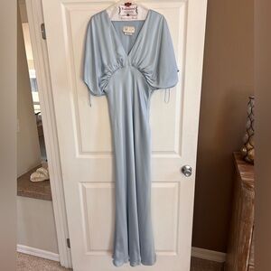 Baby blue Anthropologie BHLDN dress